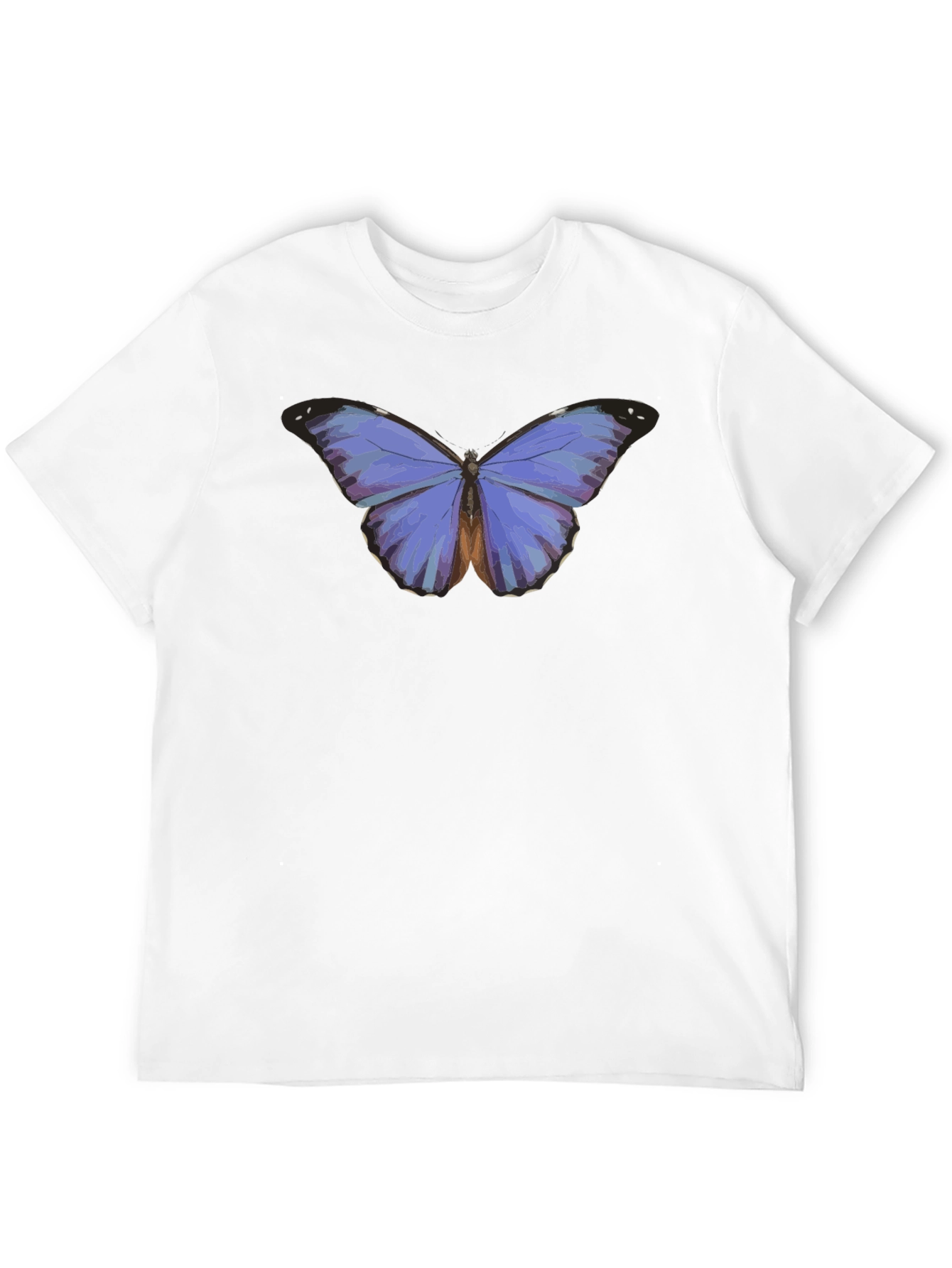 Camiseta Negra con Mariposa Azul