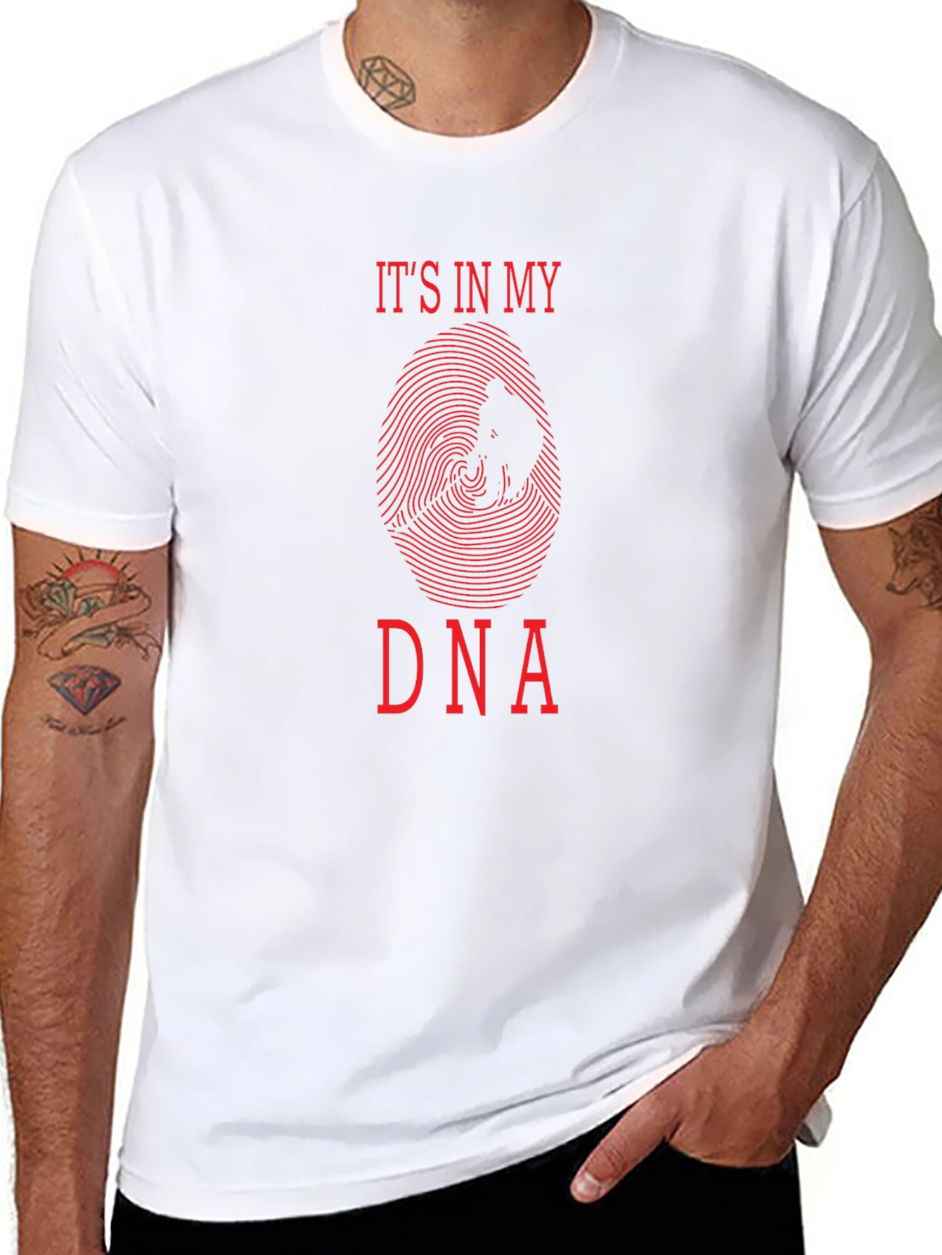 Camiseta Negra Está en mi ADN