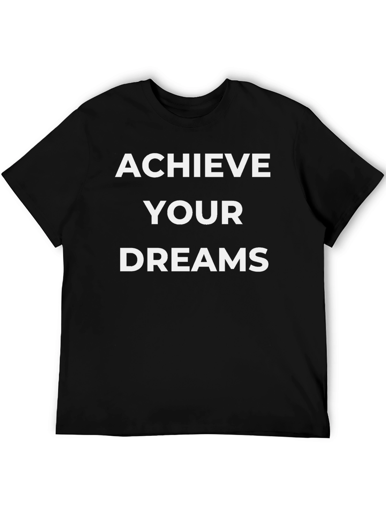 Camiseta Negra: Alcanza Tus Sueños