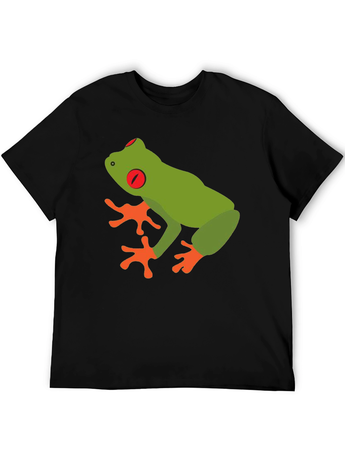 Camiseta Negra con Diseño de Rana Arborícola