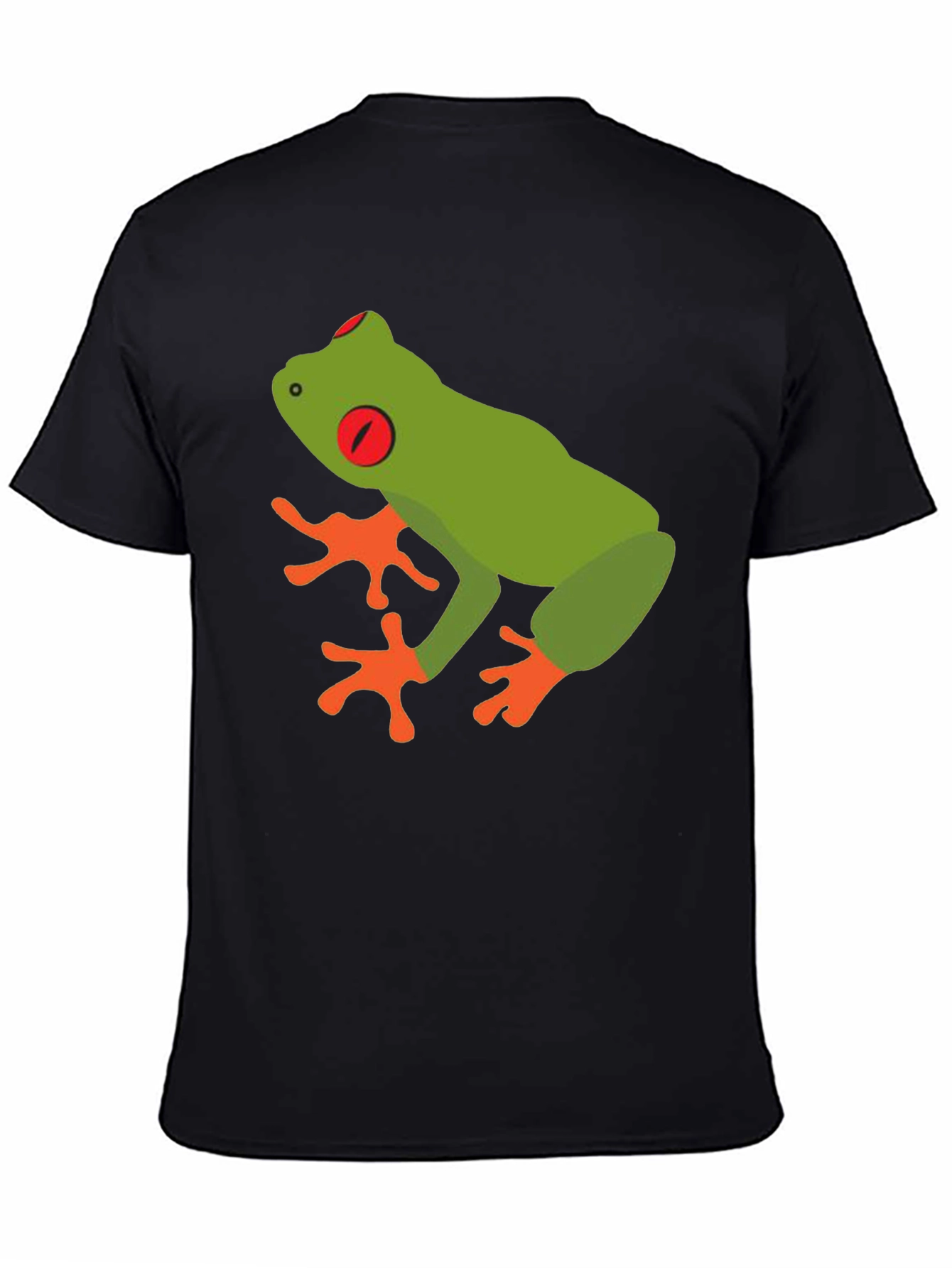 Camiseta Negra con Diseño de Rana Arborícola
