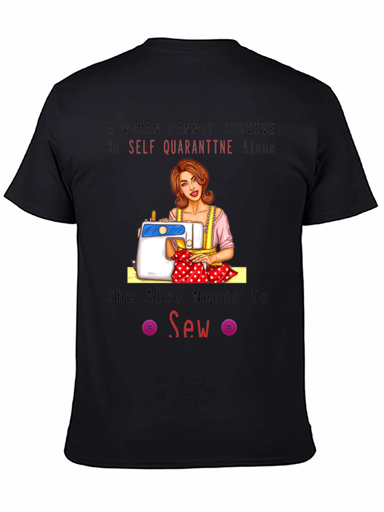 Camiseta Sew - Costura y Estilo en Aislamiento