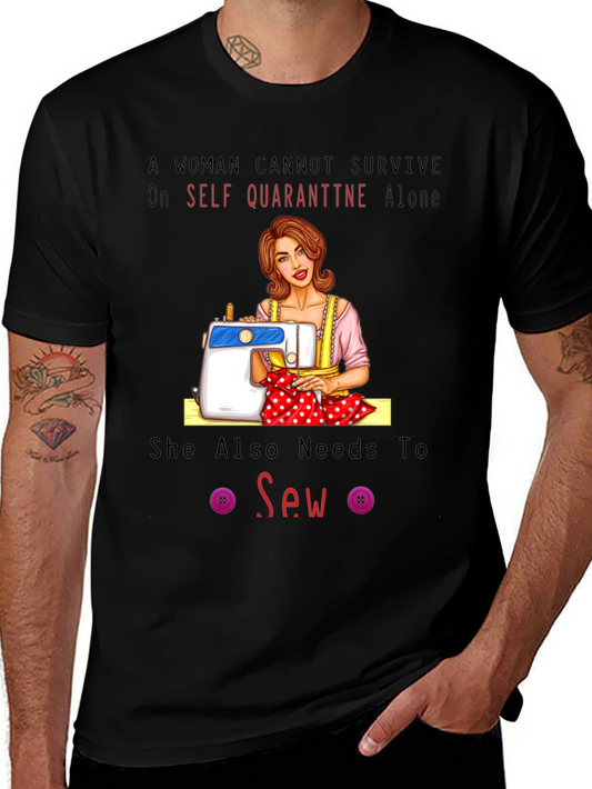 Camiseta Sew - Costura y Estilo en Aislamiento