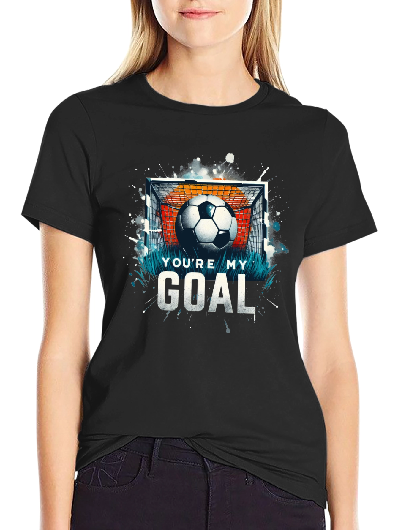 Camiseta Negra Eres Mi Gol