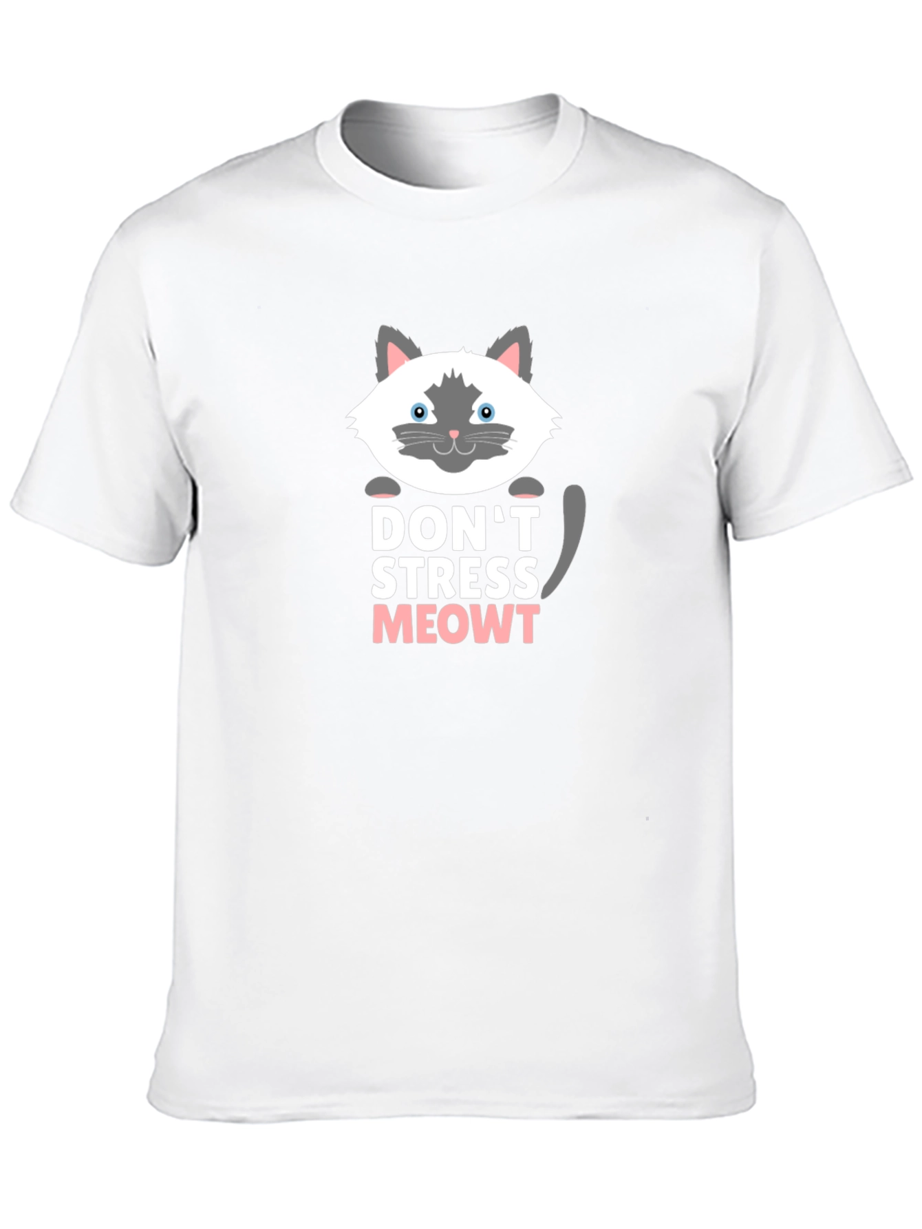 Camiseta Negra Dont Stress Meowt