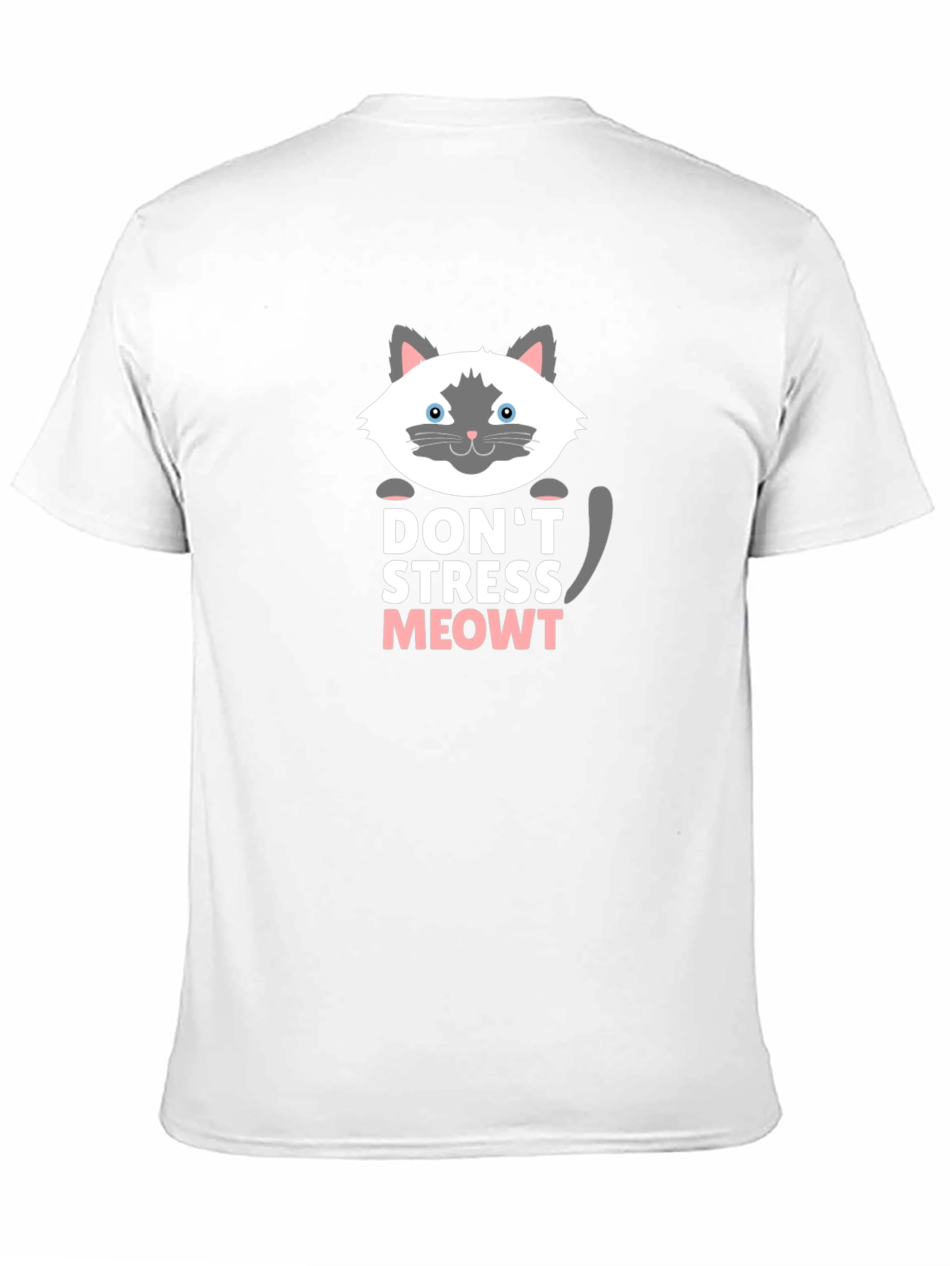 Camiseta Negra Dont Stress Meowt