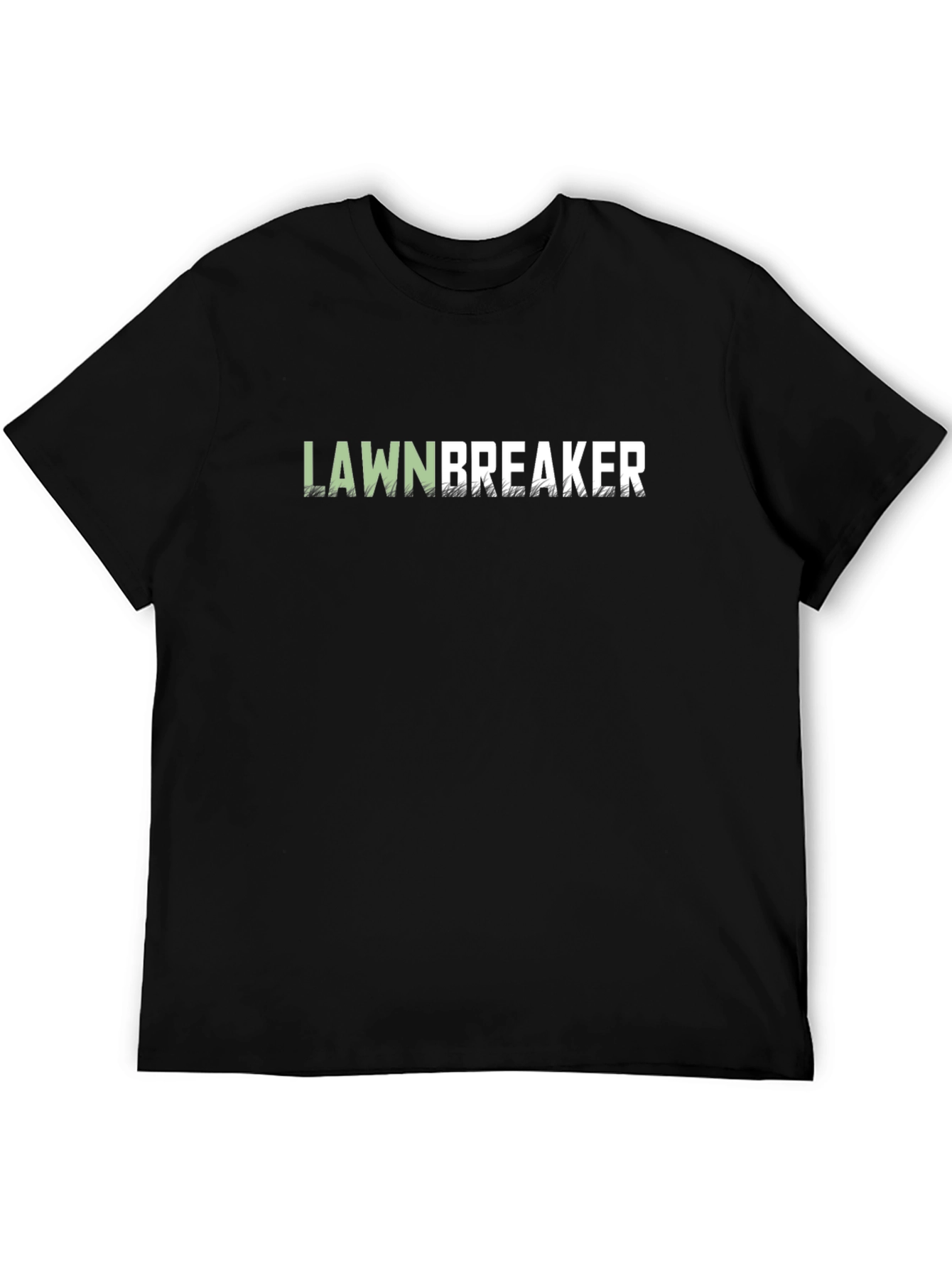 Camiseta Negra Lawnbreaker para Hombre