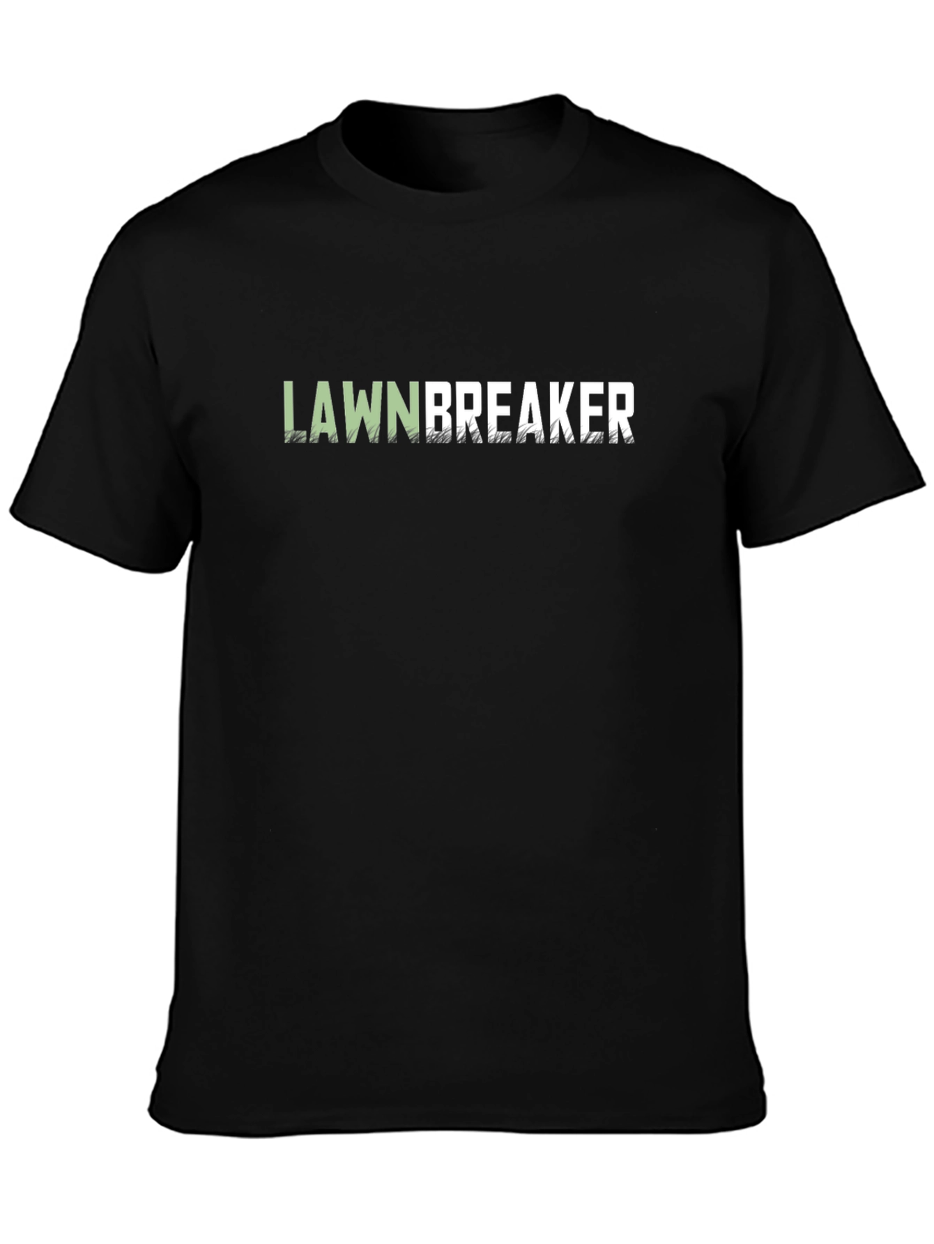 Camiseta Negra Lawnbreaker para Hombre
