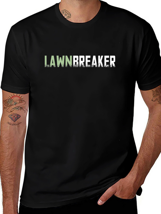 Camiseta Negra Lawnbreaker para Hombre