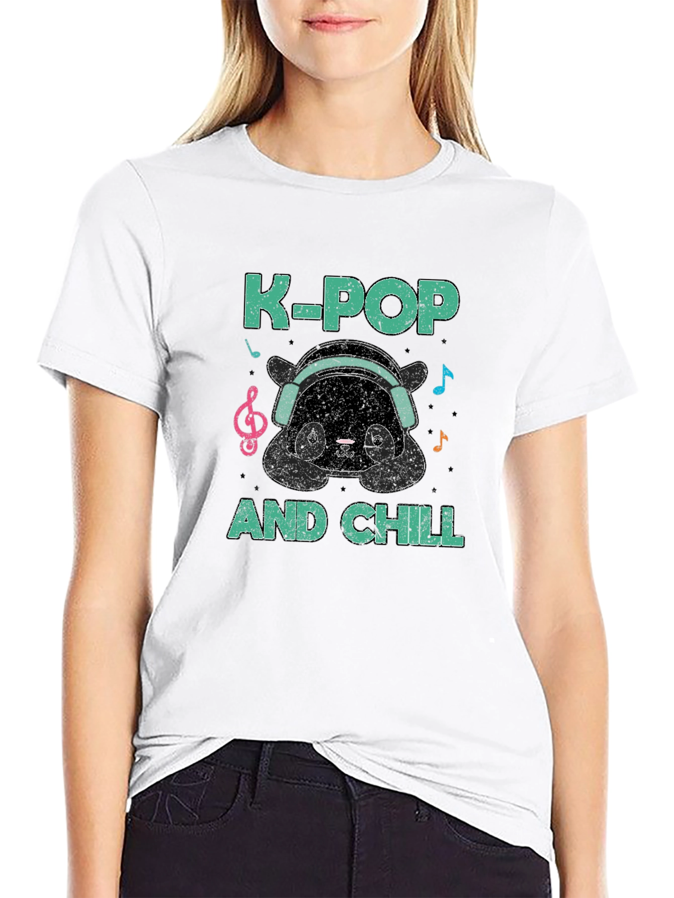 Camiseta Hombre K-Pop and Chill Panda