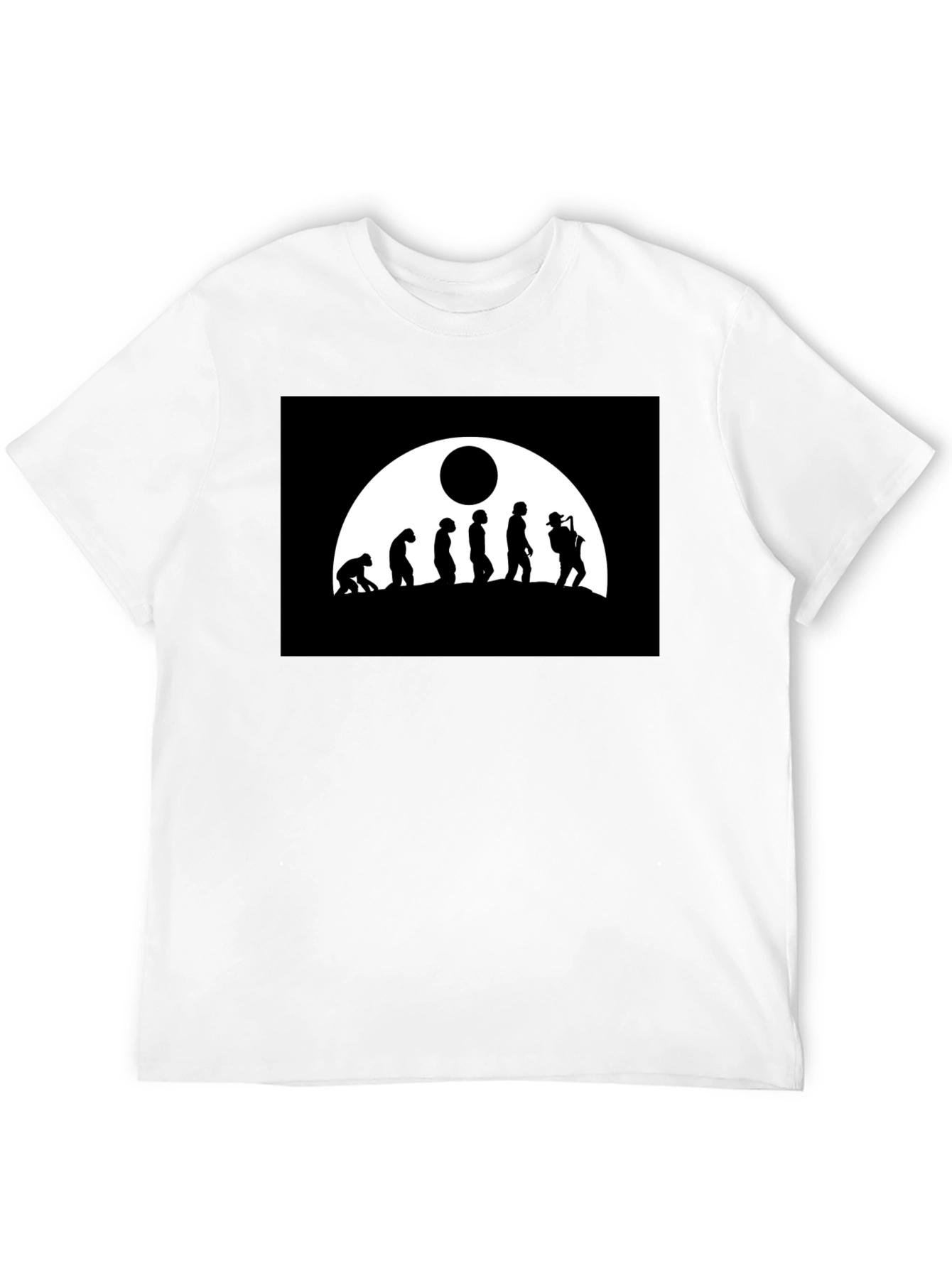 Camiseta Negra Hombre - Evolución del Músico