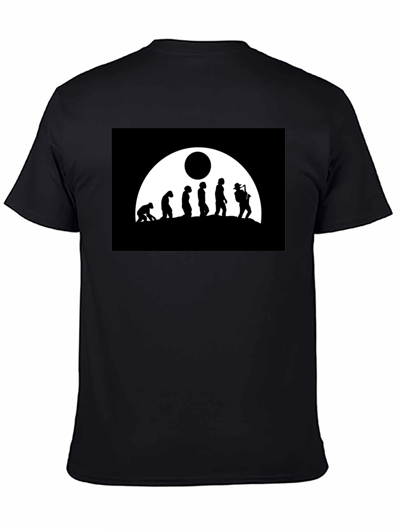 Camiseta Negra Hombre - Evolución del Músico