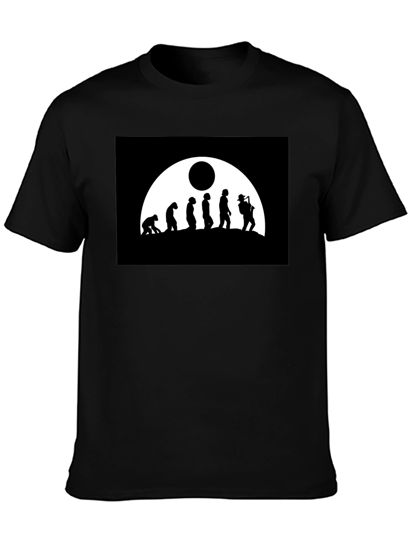 Camiseta Negra Hombre - Evolución del Músico