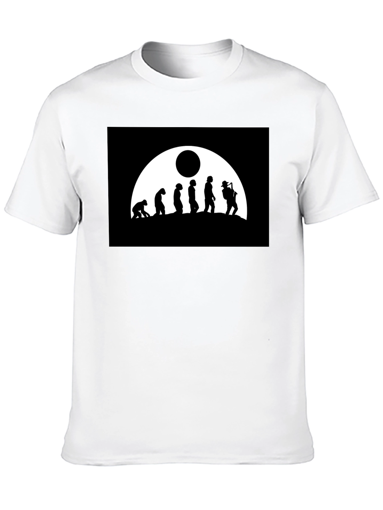 Camiseta Negra Hombre - Evolución del Músico