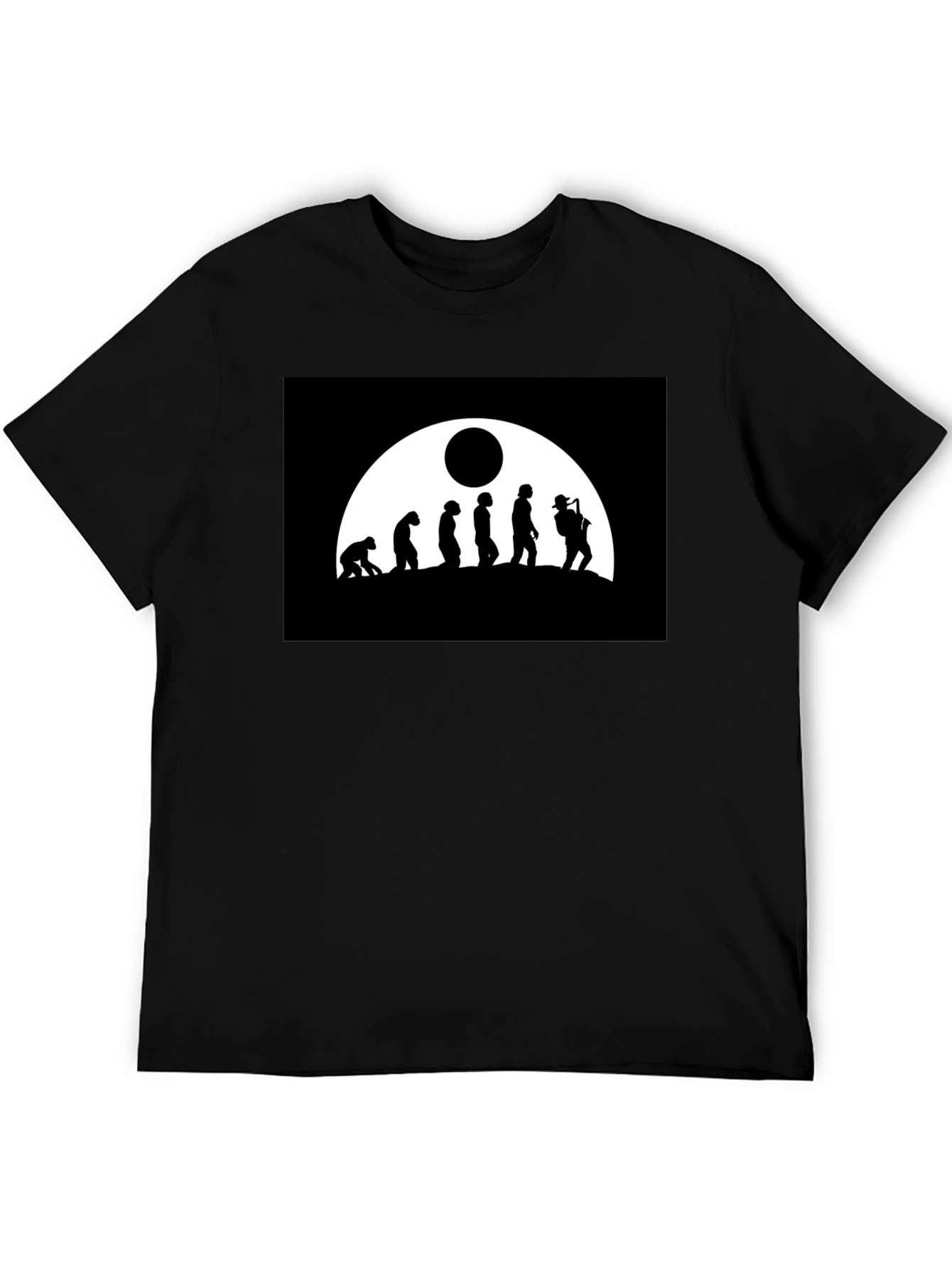 Camiseta Negra Hombre - Evolución del Músico