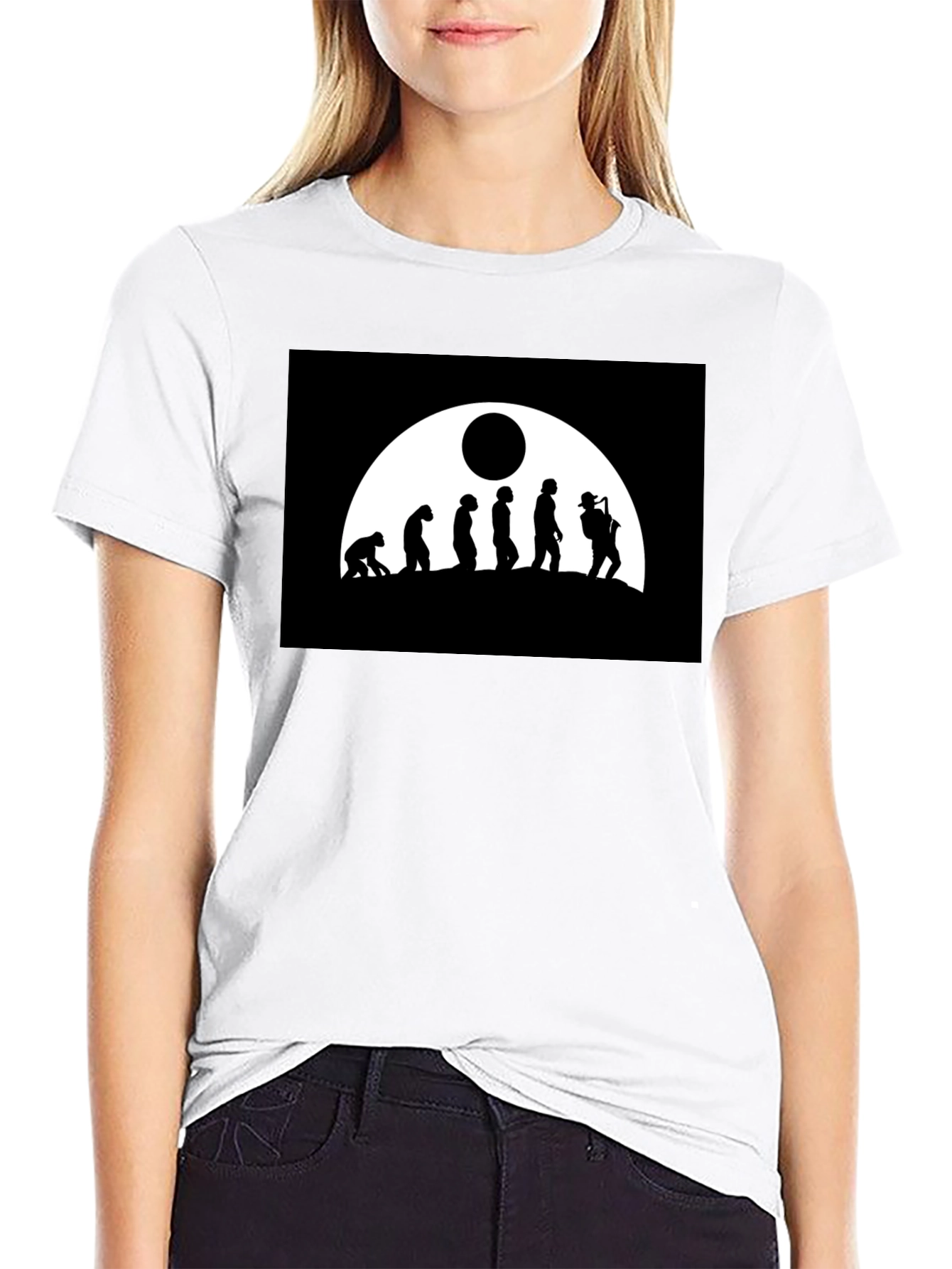 Camiseta Negra Hombre - Evolución del Músico