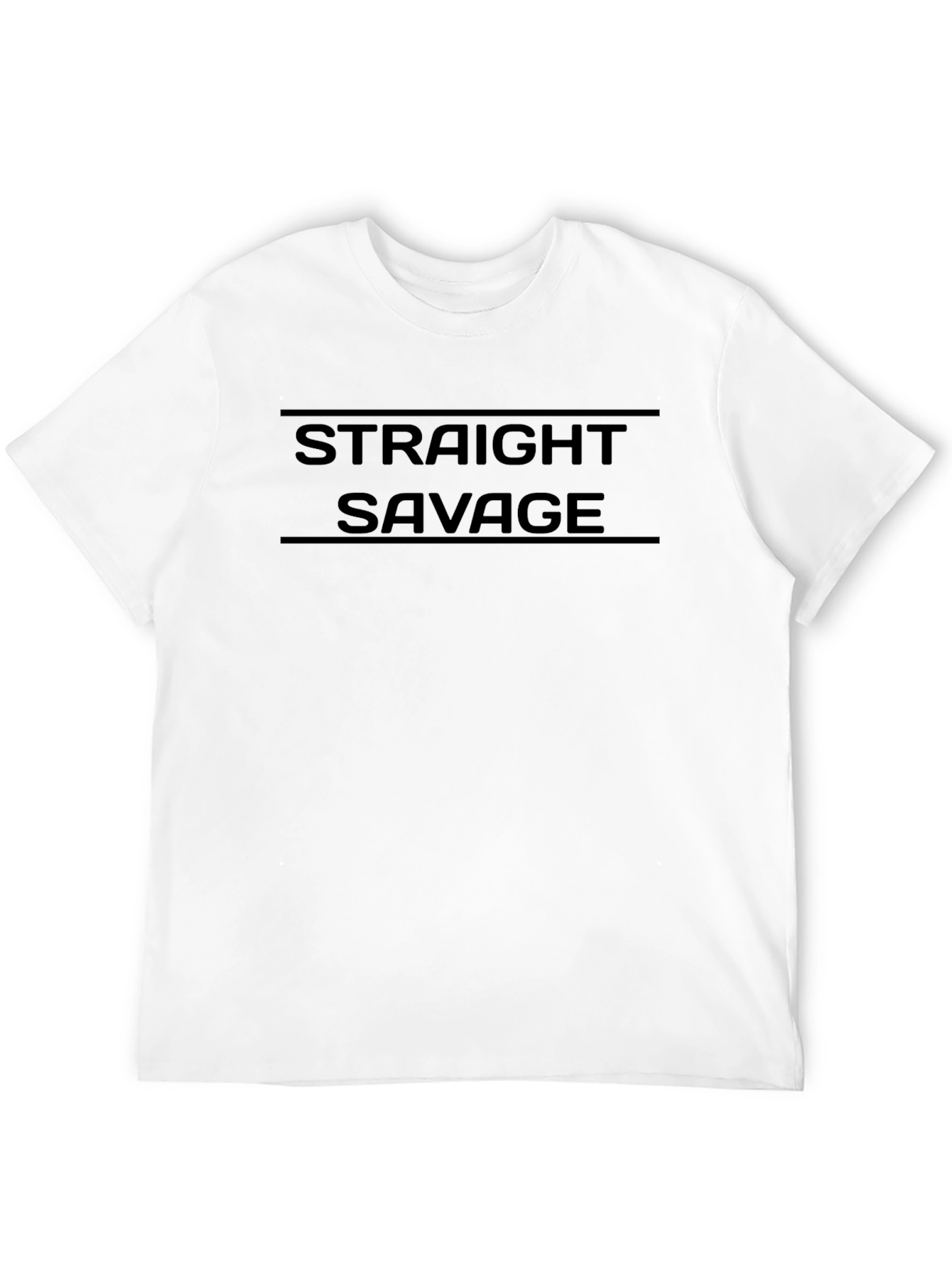 Camiseta Negra Straight Savage para Hombre