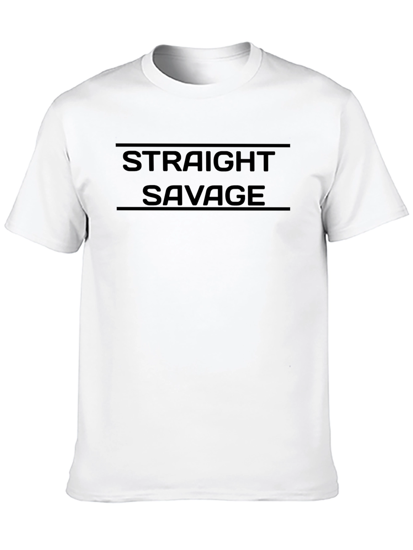 Camiseta Negra Straight Savage para Hombre