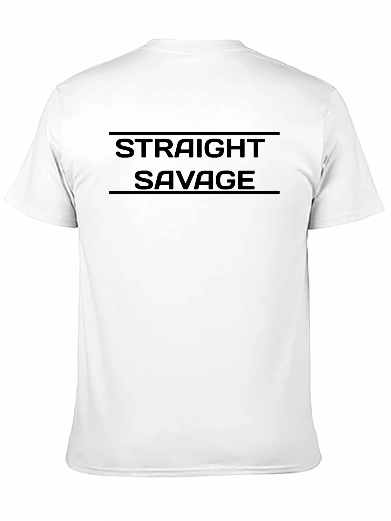 Camiseta Negra Straight Savage para Hombre