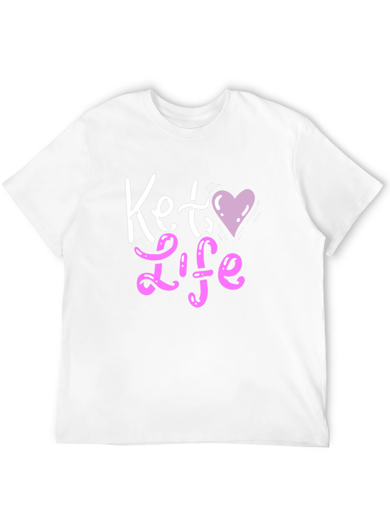 Camiseta Negra Keto Life con Corazón