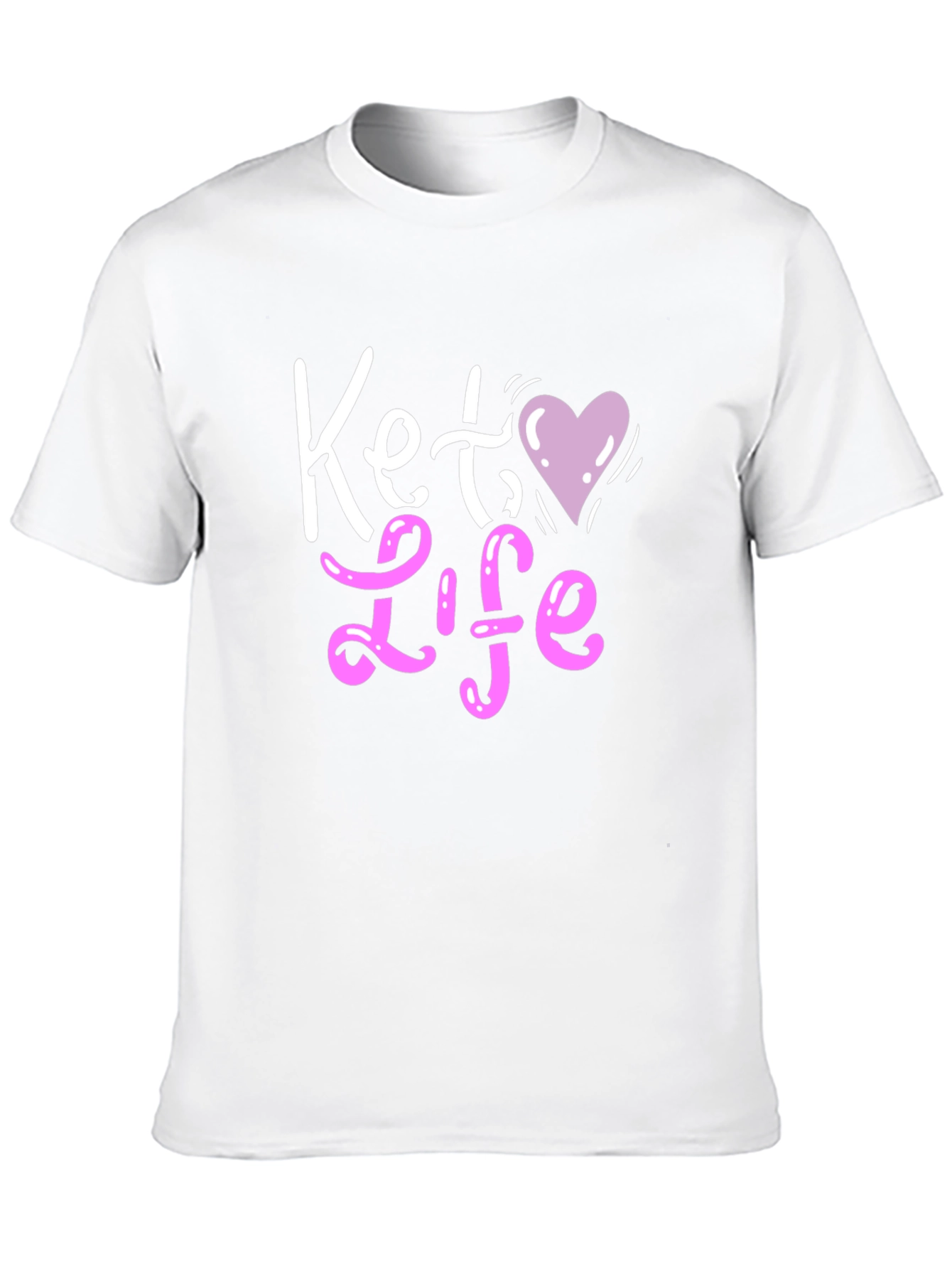 Camiseta Negra Keto Life con Corazón