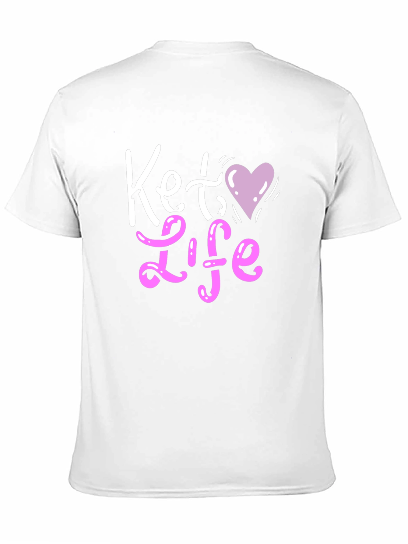Camiseta Negra Keto Life con Corazón