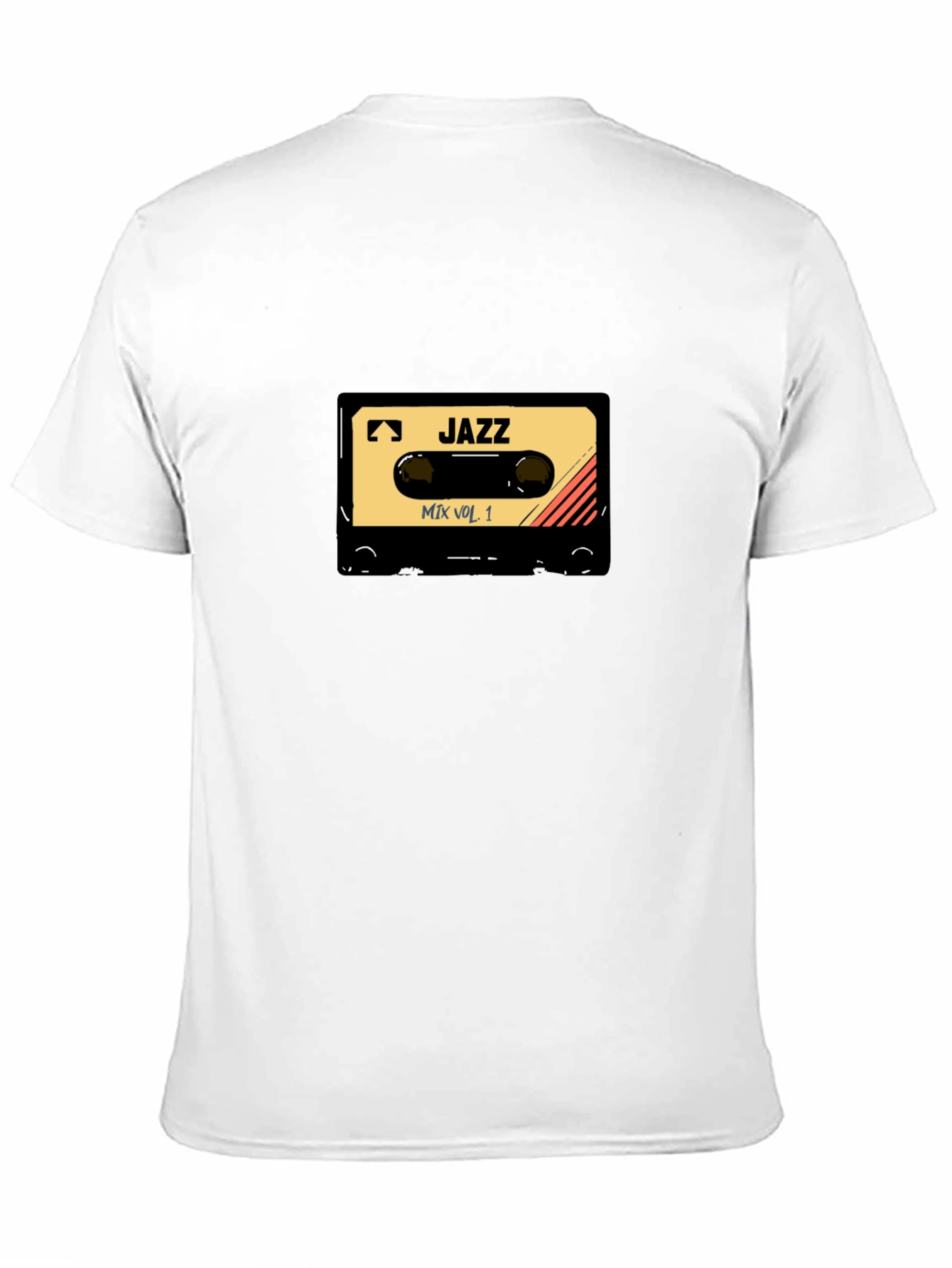 Camiseta Negra con Diseño de Cassette Jazz