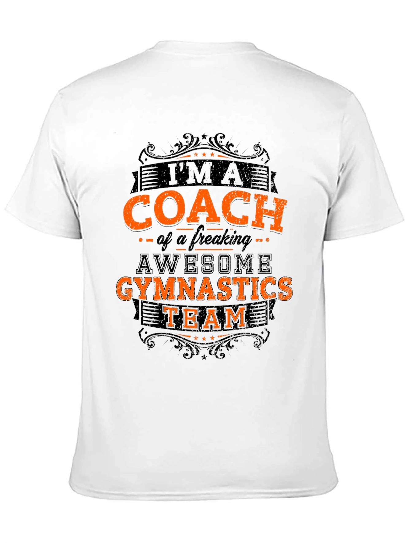 Camiseta Negra: Entrenador de Gimnasia Impresionante