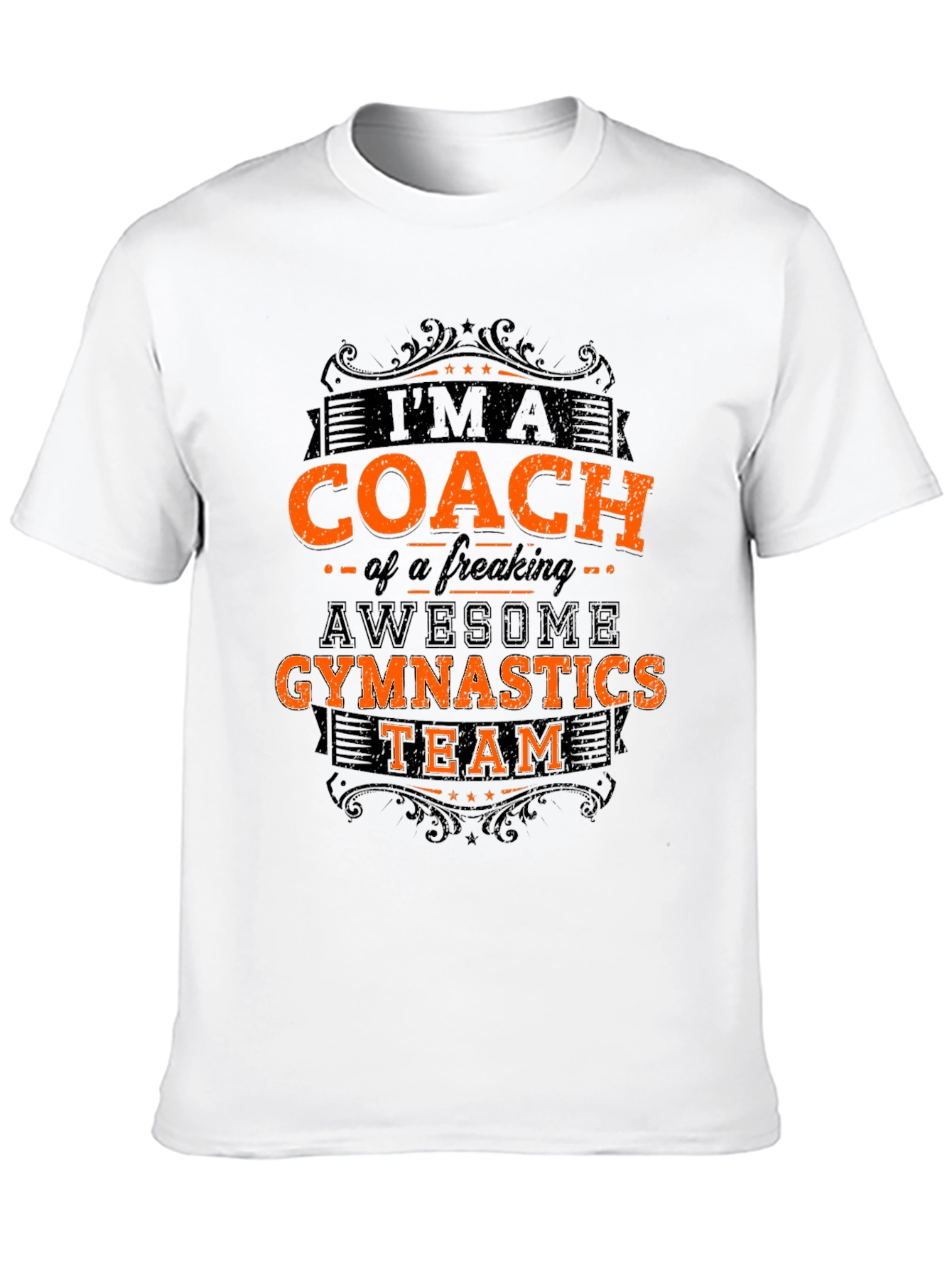 Camiseta Negra: Entrenador de Gimnasia Impresionante