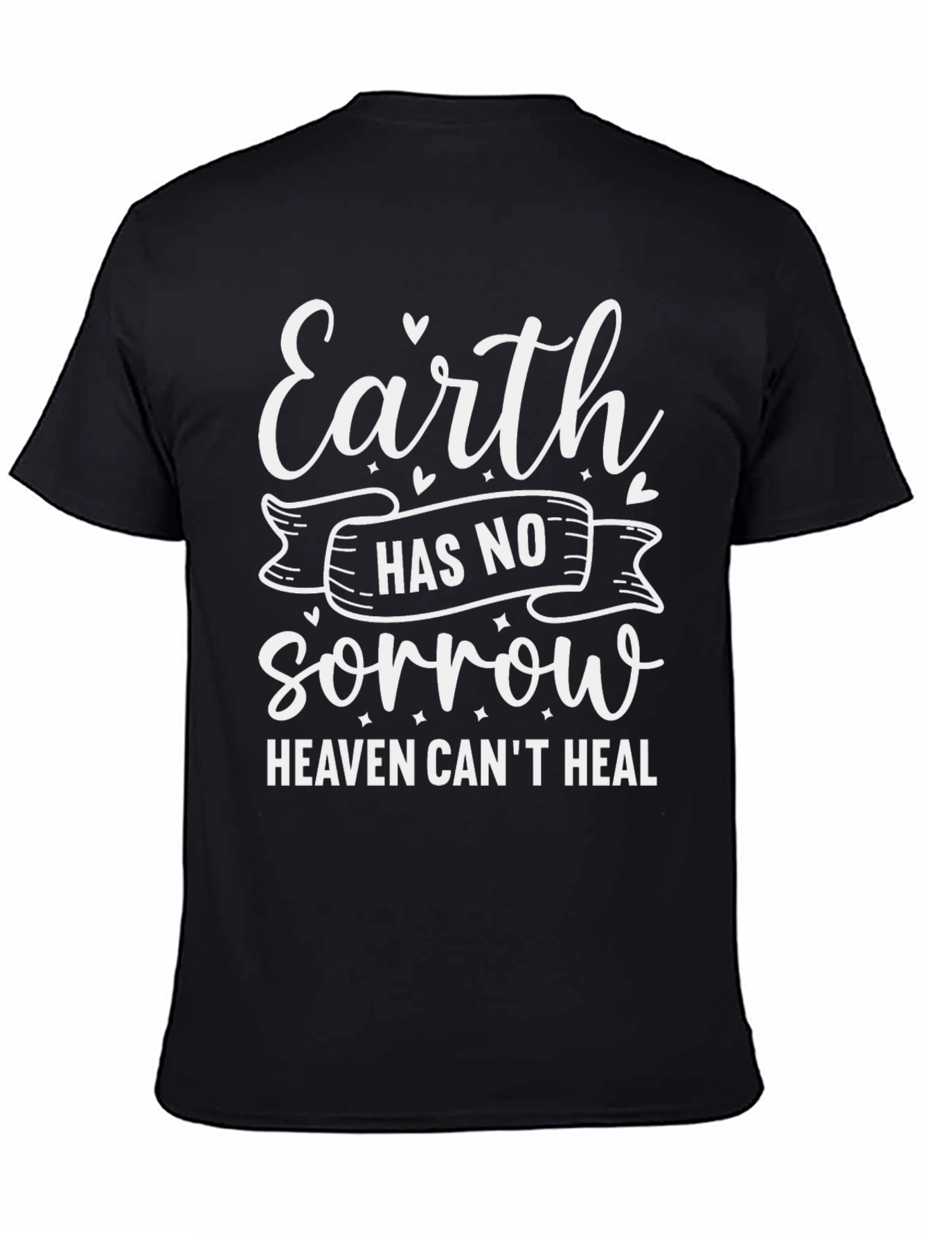 Camiseta Negra con Diseño Inspirador