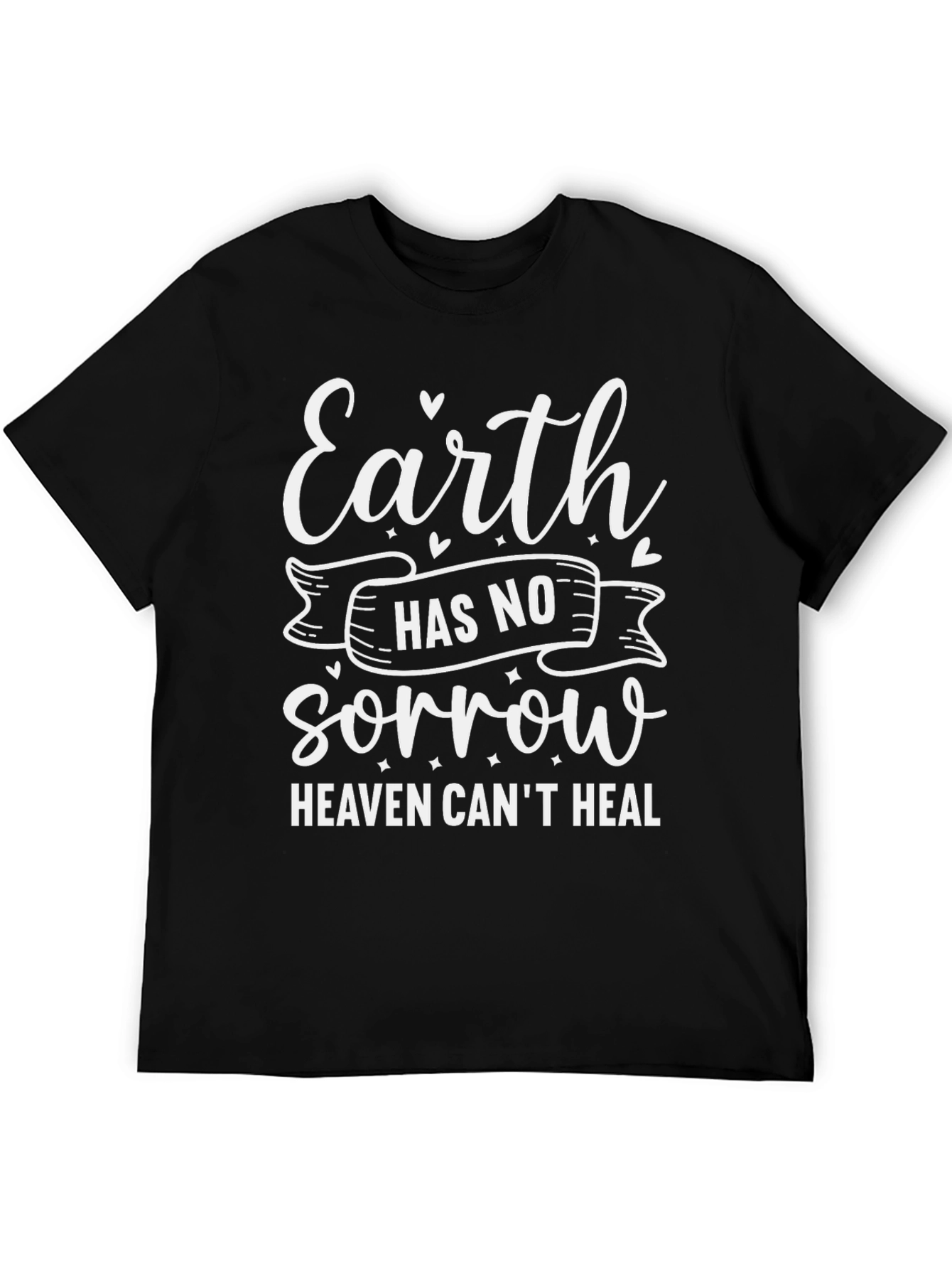 Camiseta Negra con Diseño Inspirador