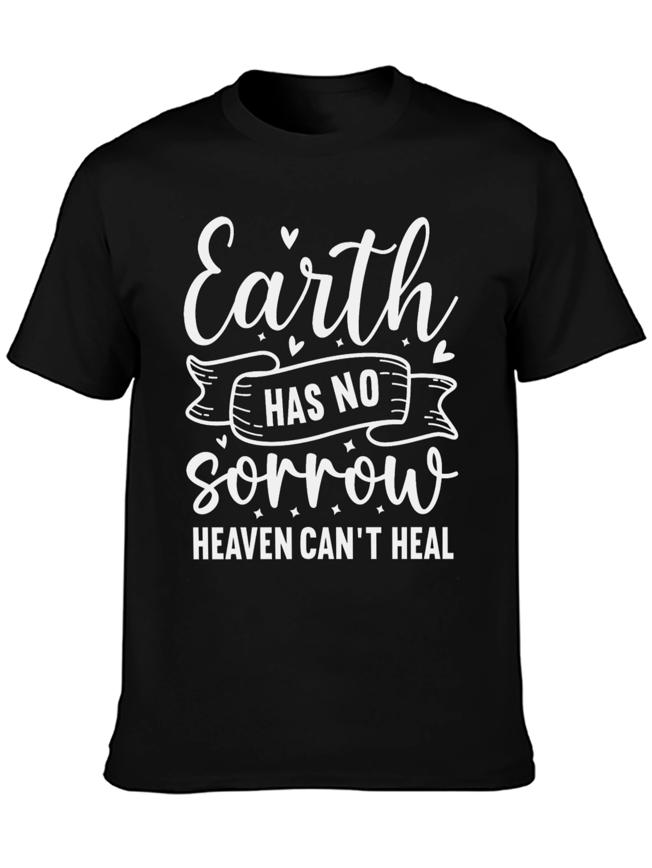 Camiseta Negra con Diseño Inspirador