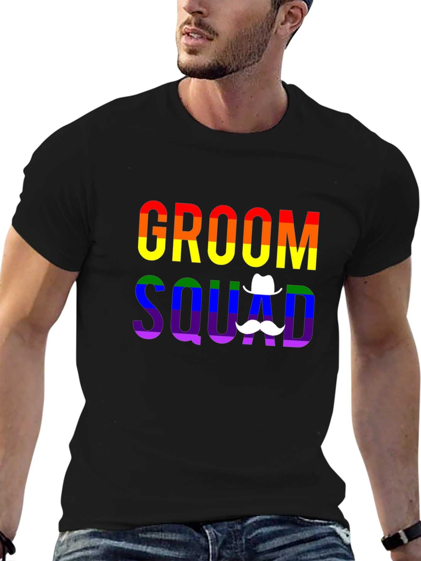 Camiseta Groom Squad Orgullo LGBT