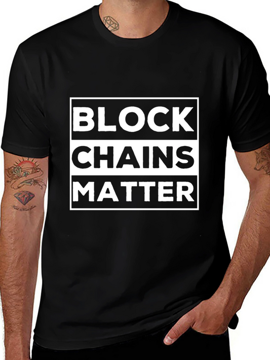 Camiseta Negra Blockchains Matter