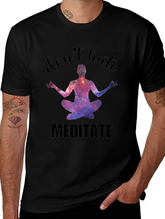 Camiseta Negra Meditación No Odies Medita