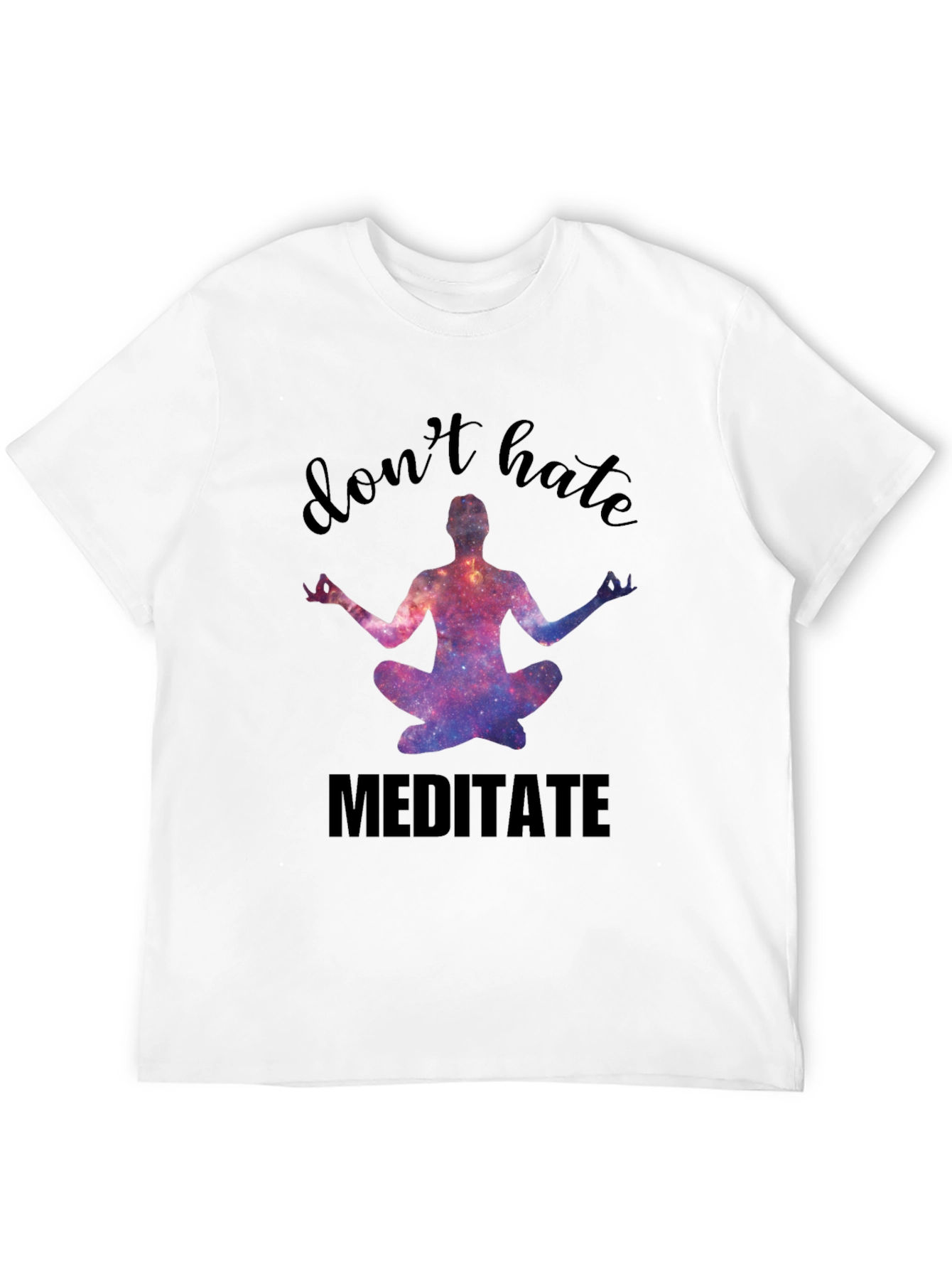 Camiseta Negra Meditación No Odies Medita