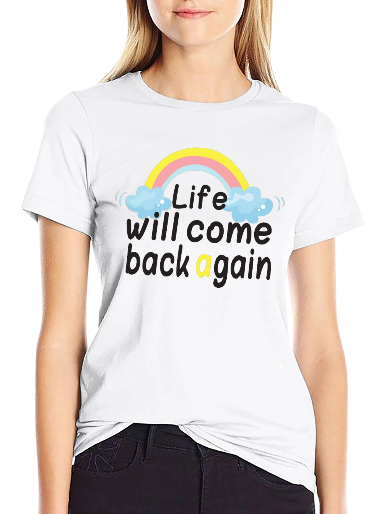 Camiseta Negra: Life Will Come Back Again