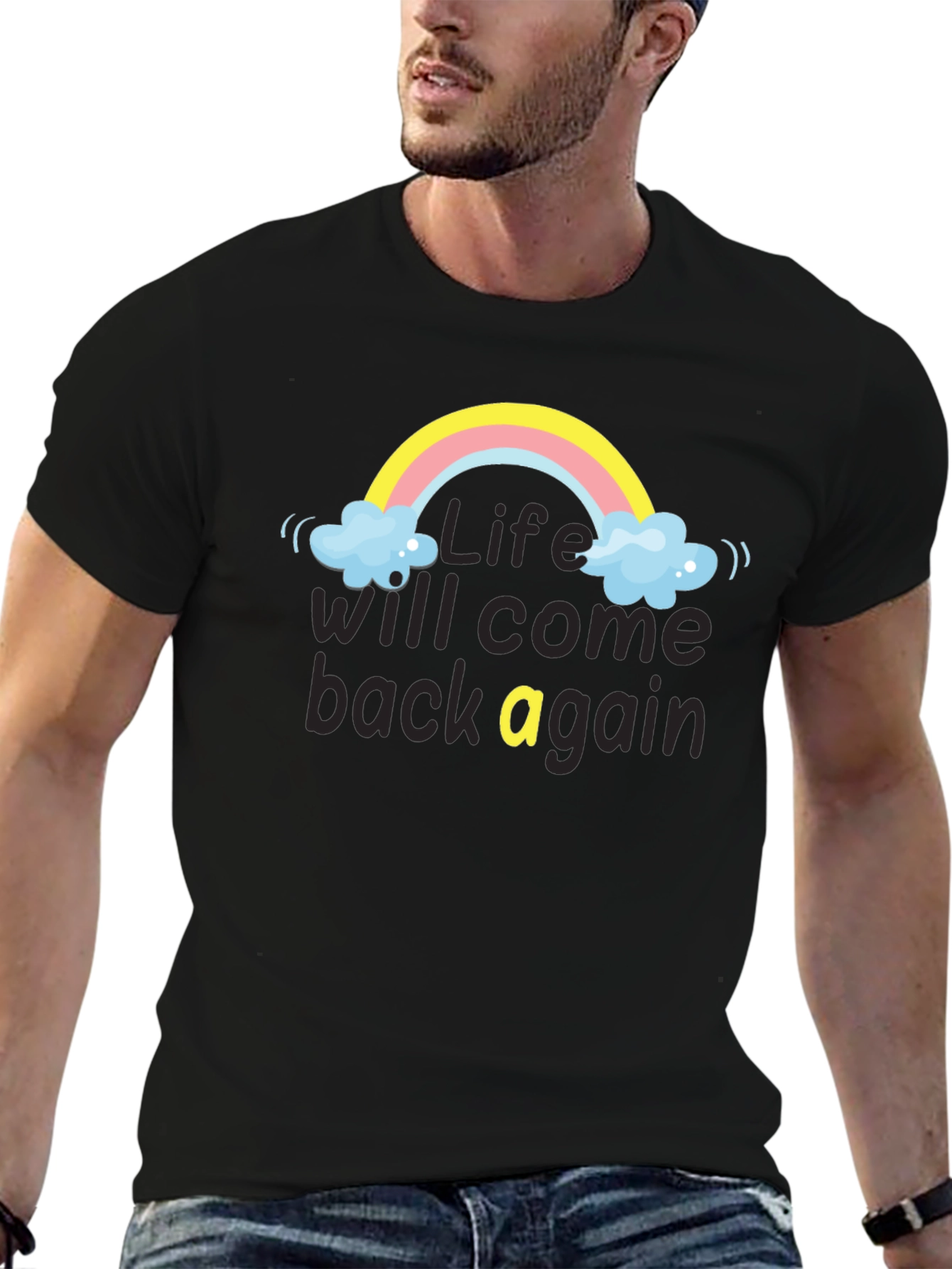 Camiseta Negra: Life Will Come Back Again