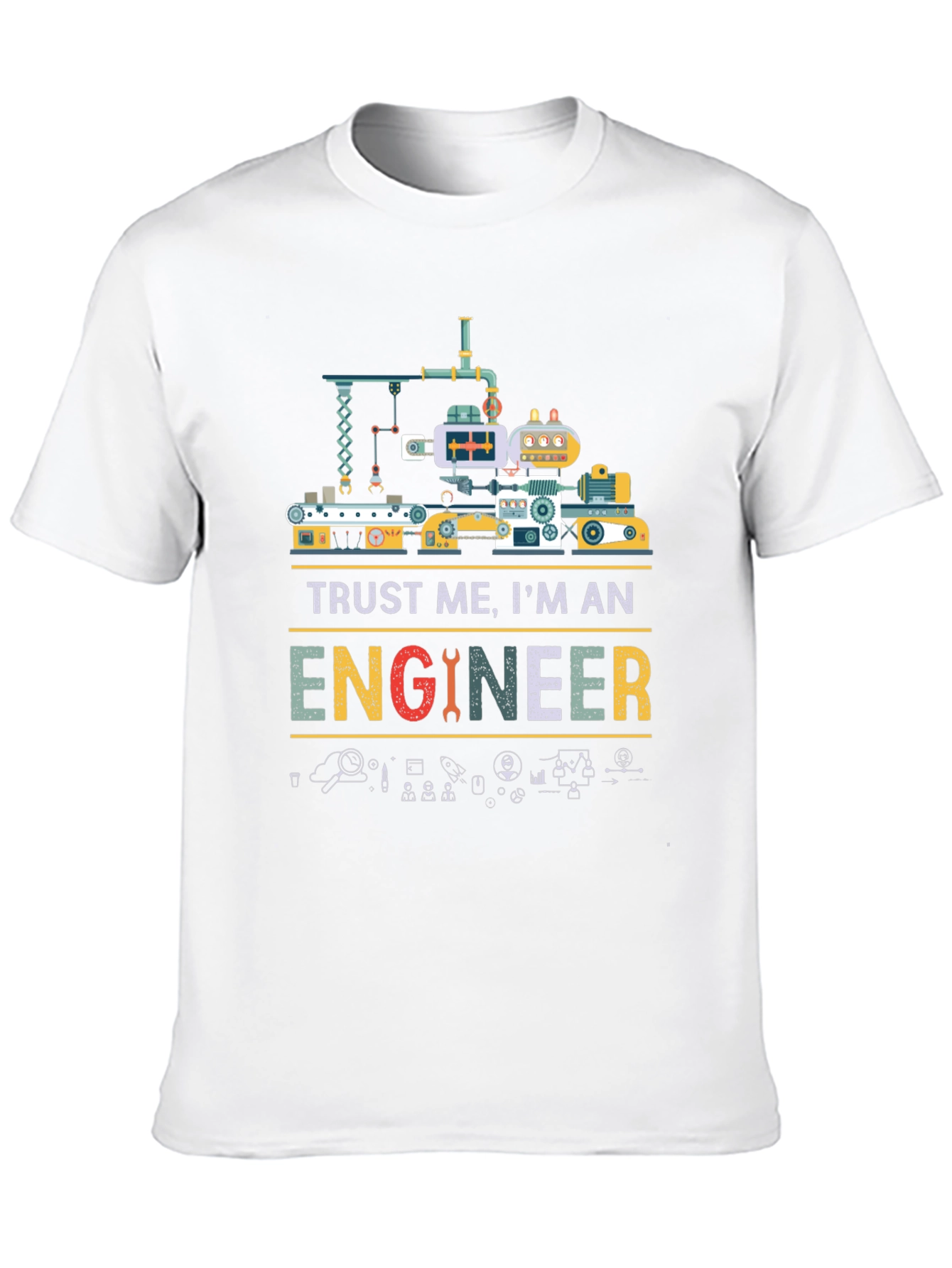 Camiseta Negra Trust Me Im An Engineer