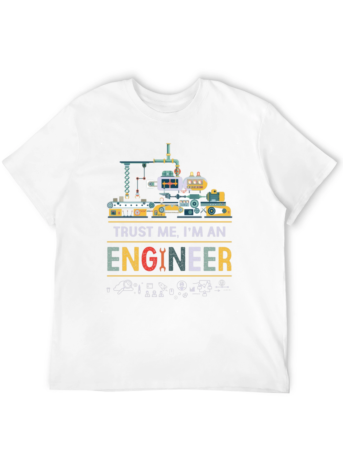 Camiseta Negra Trust Me Im An Engineer