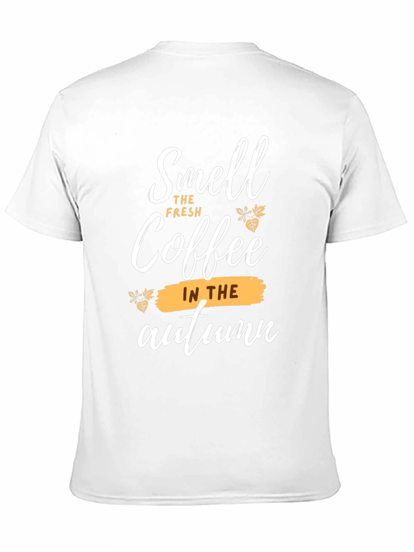 Camiseta Negra - Aroma a Café en Otoño