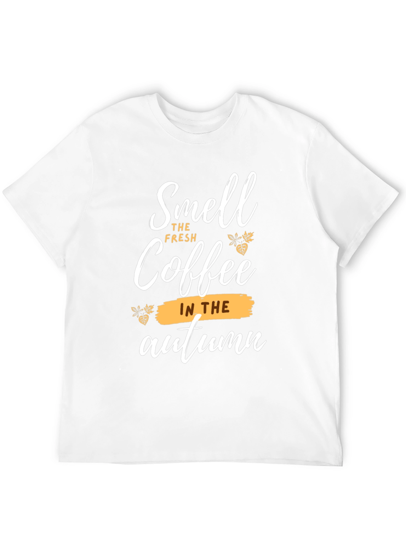Camiseta Negra - Aroma a Café en Otoño