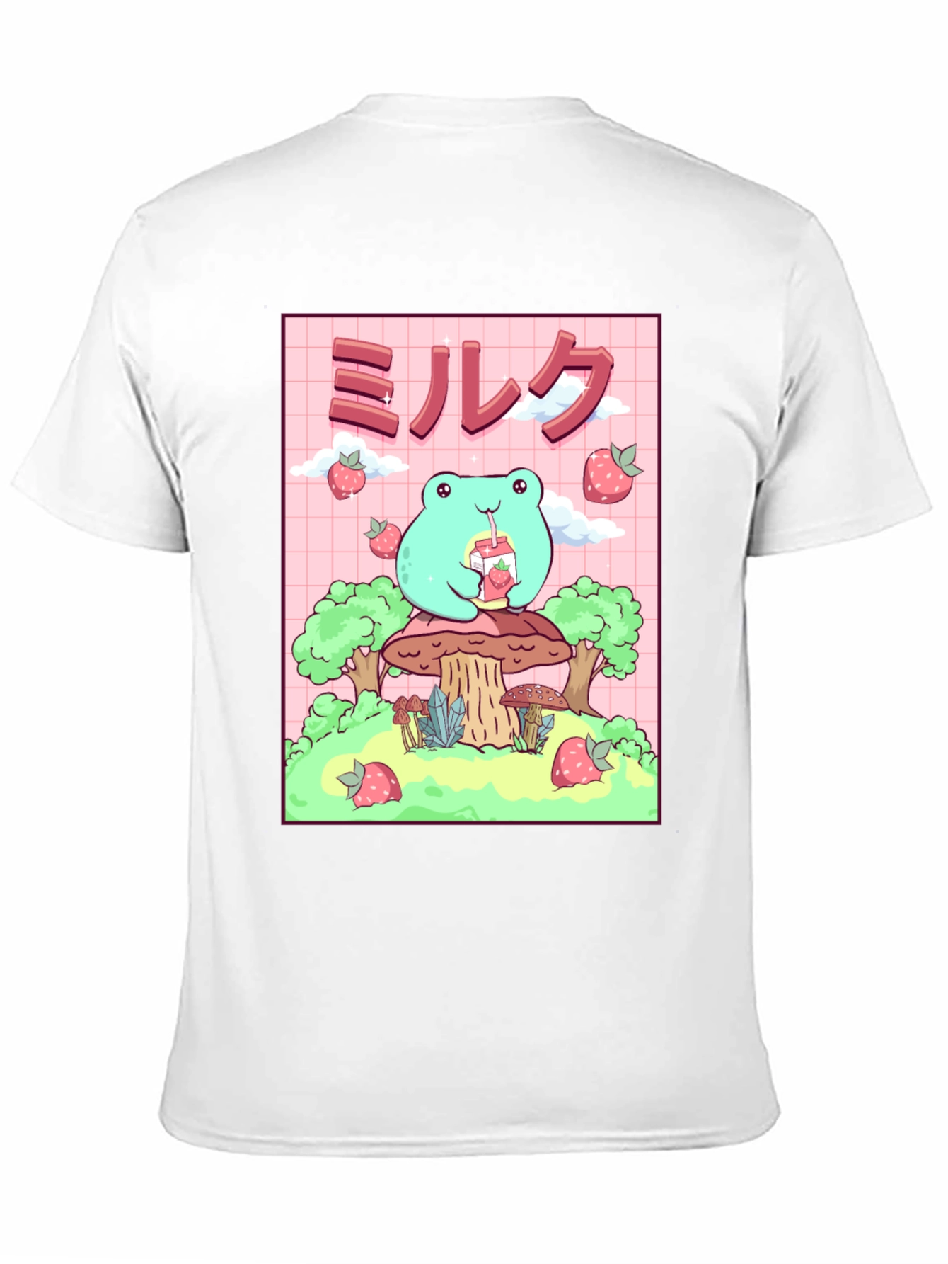 Camiseta Negra con Diseño de Rana Kawaii