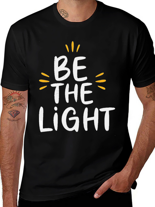 Camiseta Negra Be The Light para Hombre