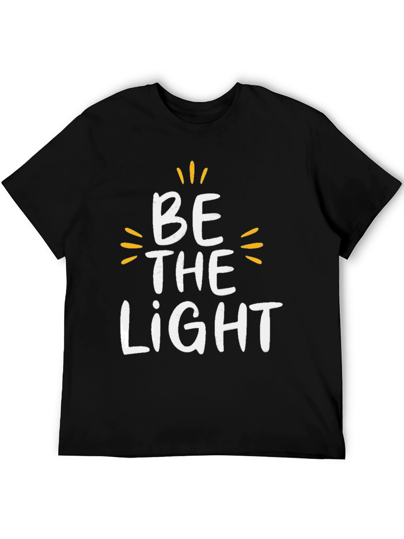 Camiseta Negra Be The Light para Hombre