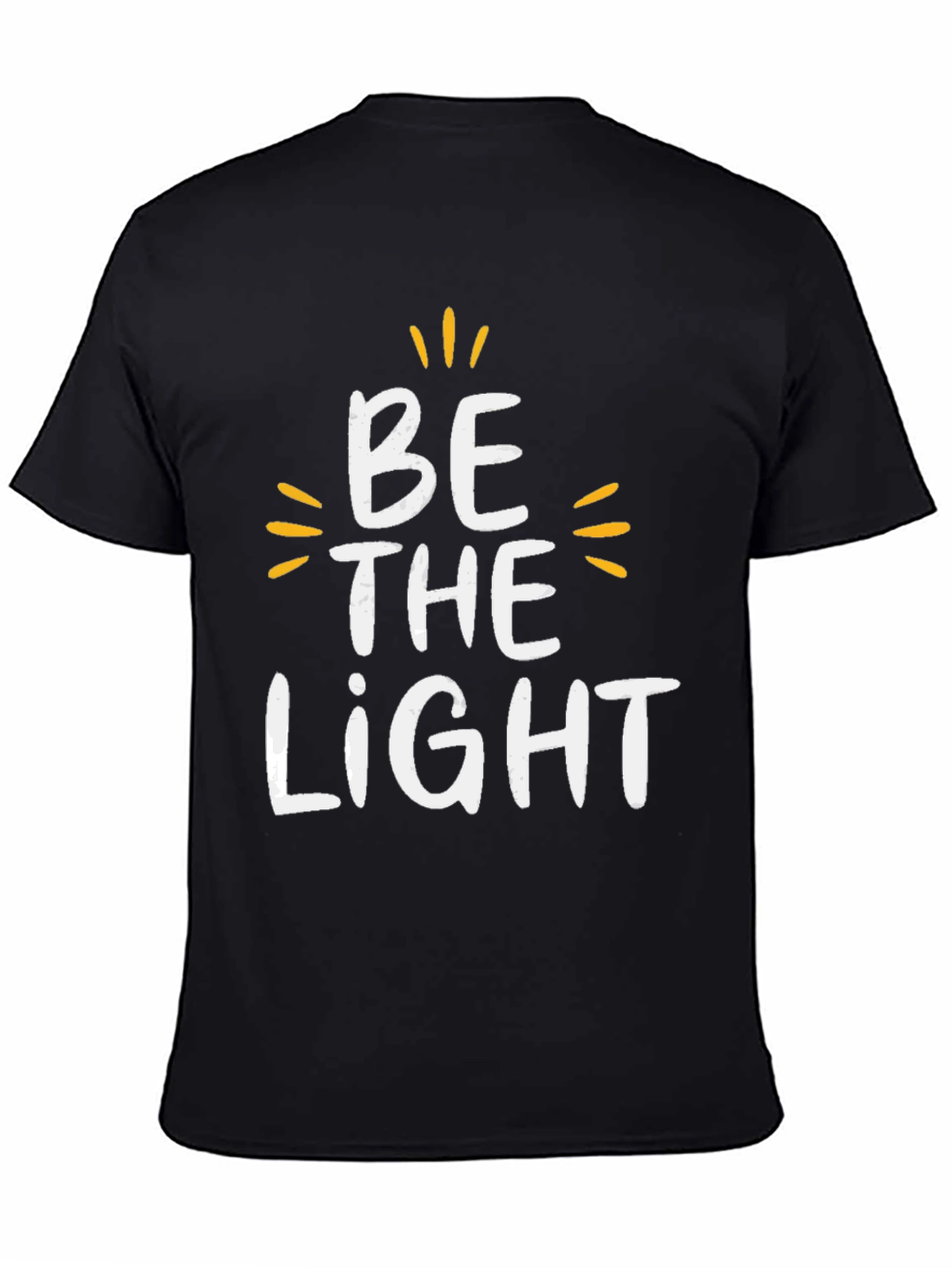 Camiseta Negra Be The Light para Hombre