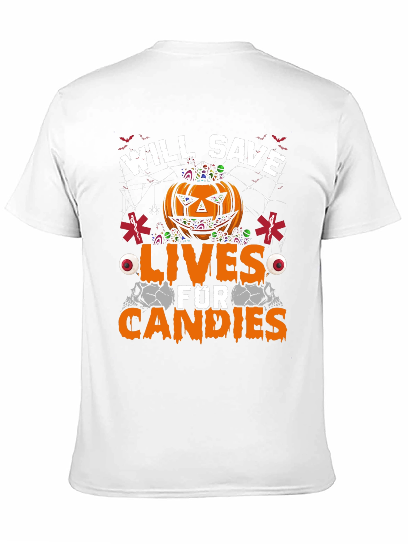 Camiseta Halloween Paramédico: ¡Salvaré Vidas Por Dulces!