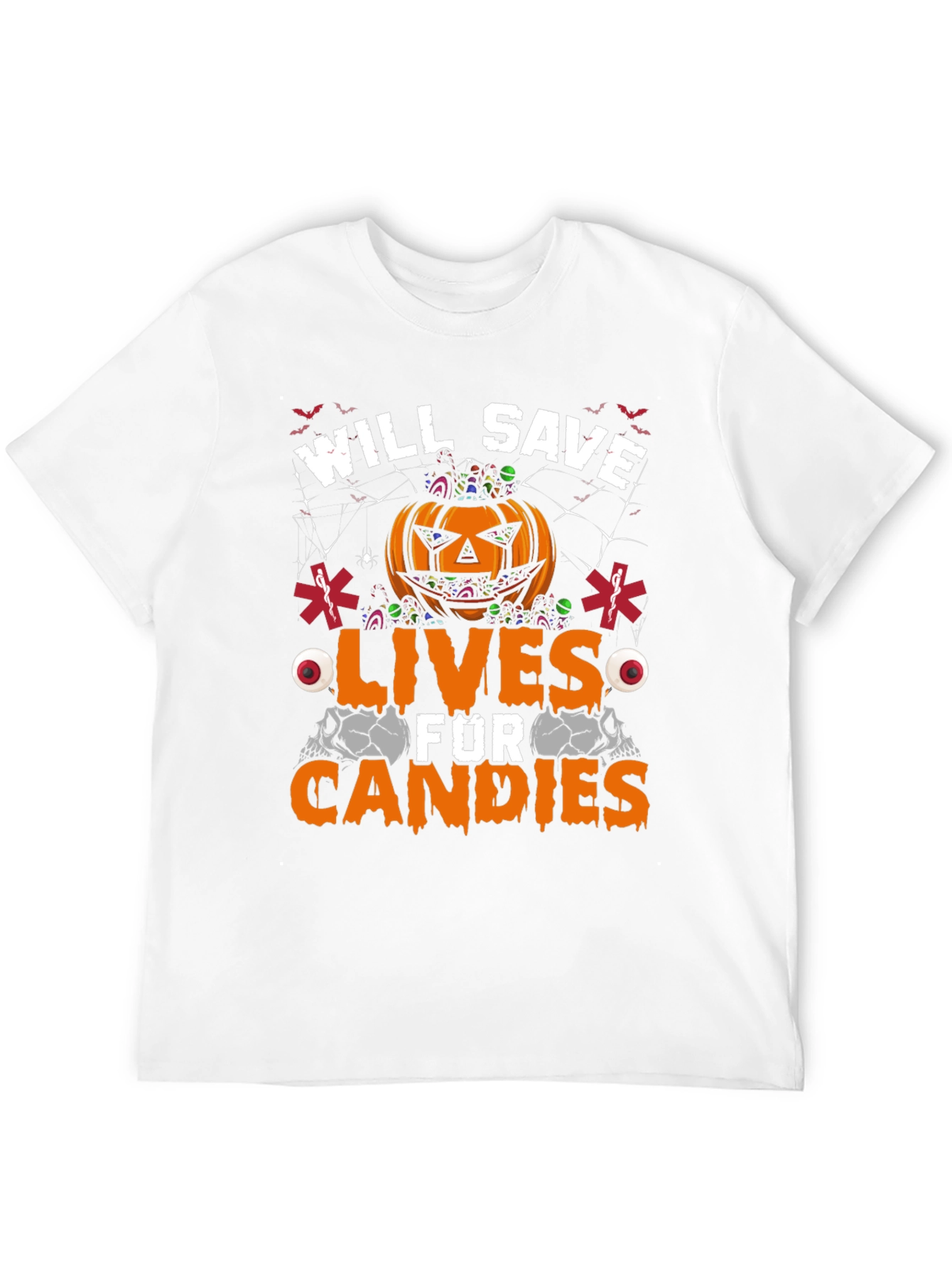 Camiseta Halloween Paramédico: ¡Salvaré Vidas Por Dulces!