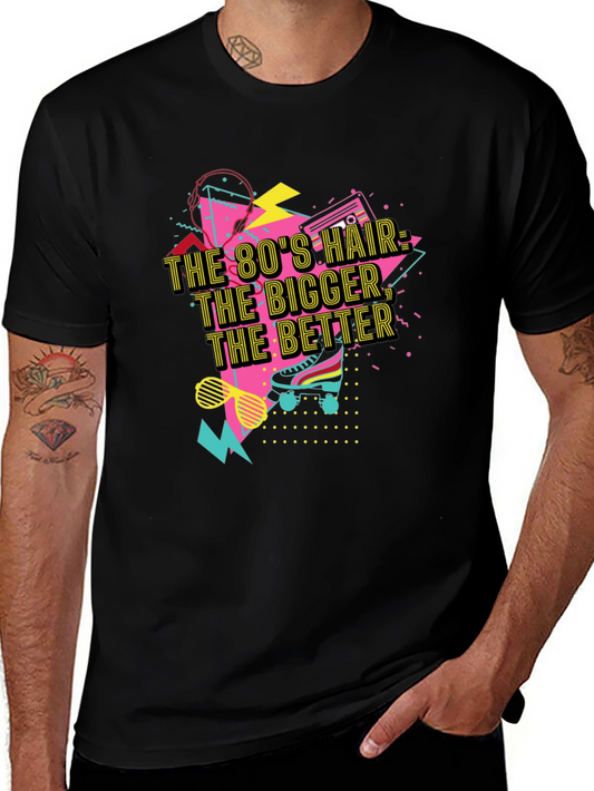 Camiseta Negra Retro Años 80