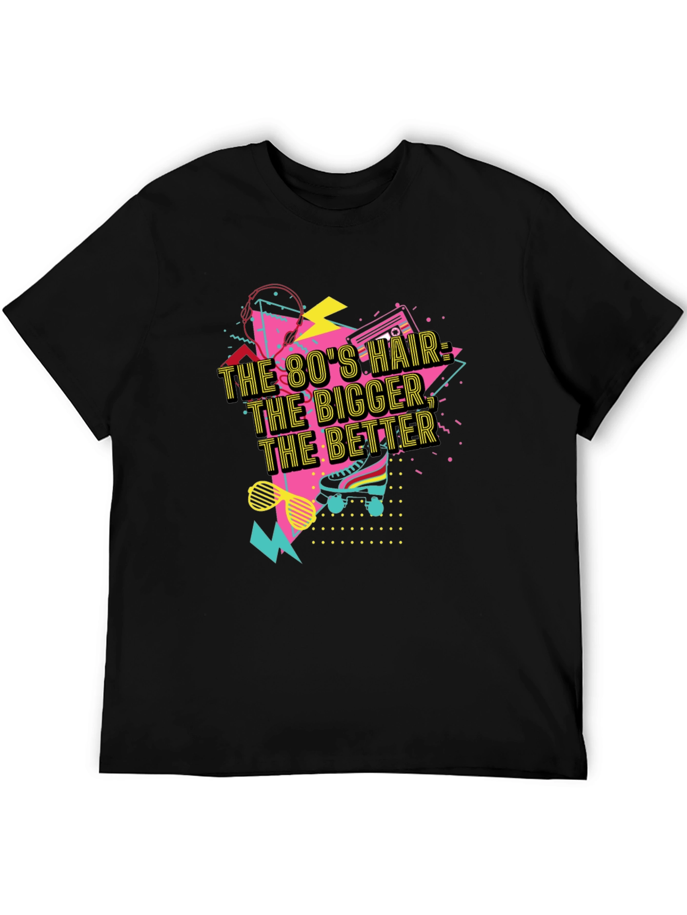 Camiseta Negra Retro Años 80